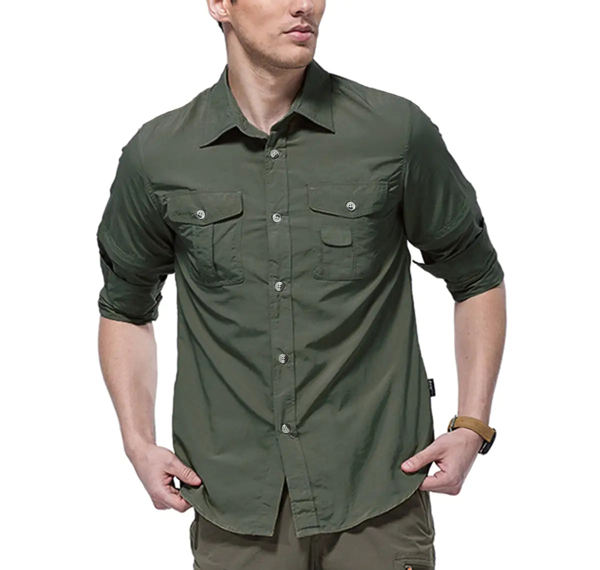 Quick Dry Tactical Button Up Shirt