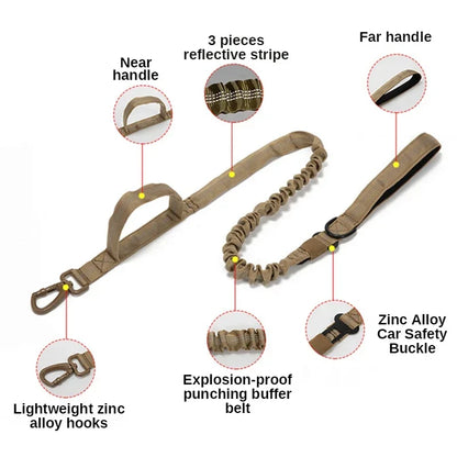 Durable Tactical Dog Collar Leash