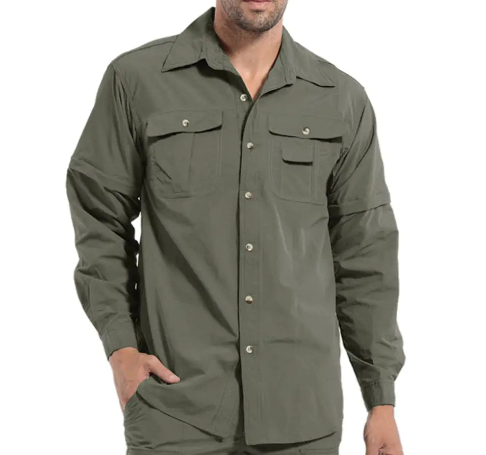 Quick Dry Tactical Button Up Shirt