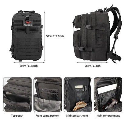 42L Tactical Backpack Bag with USA Patch