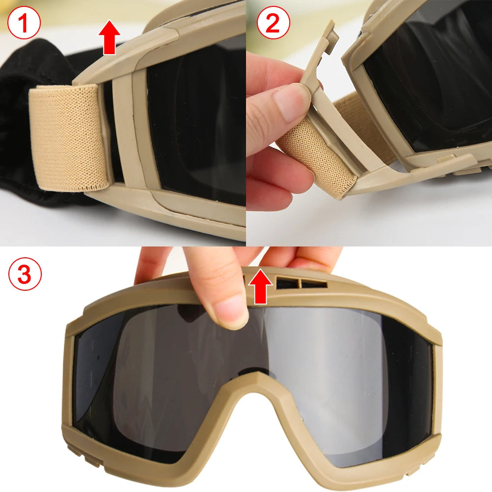 JSJM Tactical Airsoft Goggles